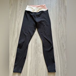 Z Supply Active - leggings - cute black, peach and off white pattern
